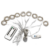 שרשרת וילון נורות לד קטנות עם שלט לאווירה נינוחה בבית - Funesting