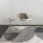 שטיח אפור לסלון ולמשרד מלבן מינימליסטי הום סטיילינג תעשייתי ומודרני